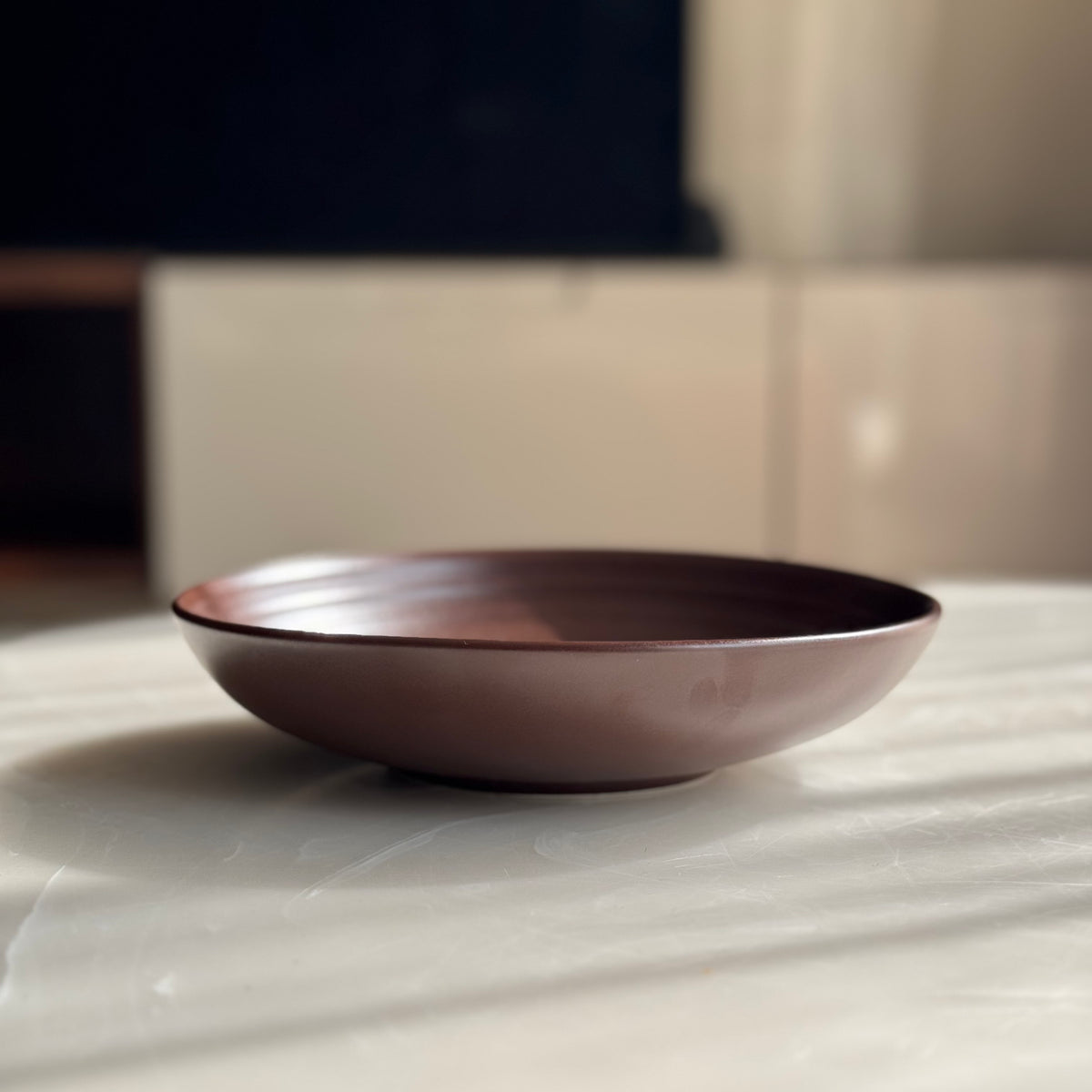 Matte Ceramic Pasta Plate