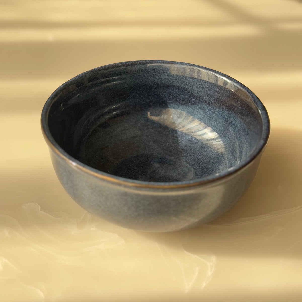 Deep Blue Glazed Ceramic Ramen Bowls🍜