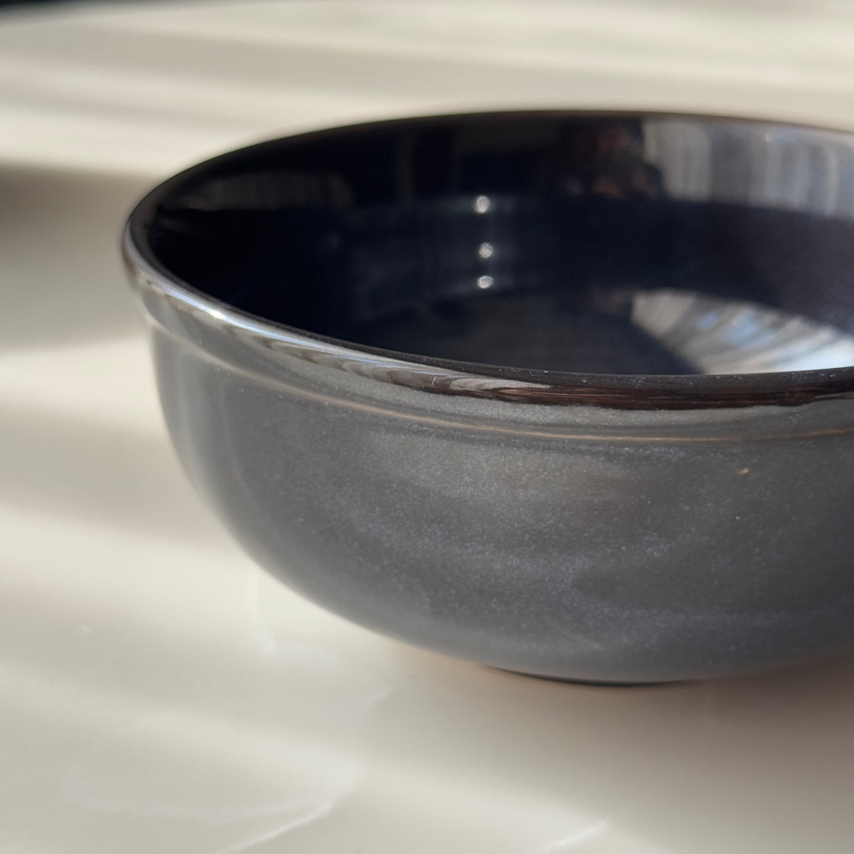 Deep Blue Glazed Ceramic Ramen Bowls🍜