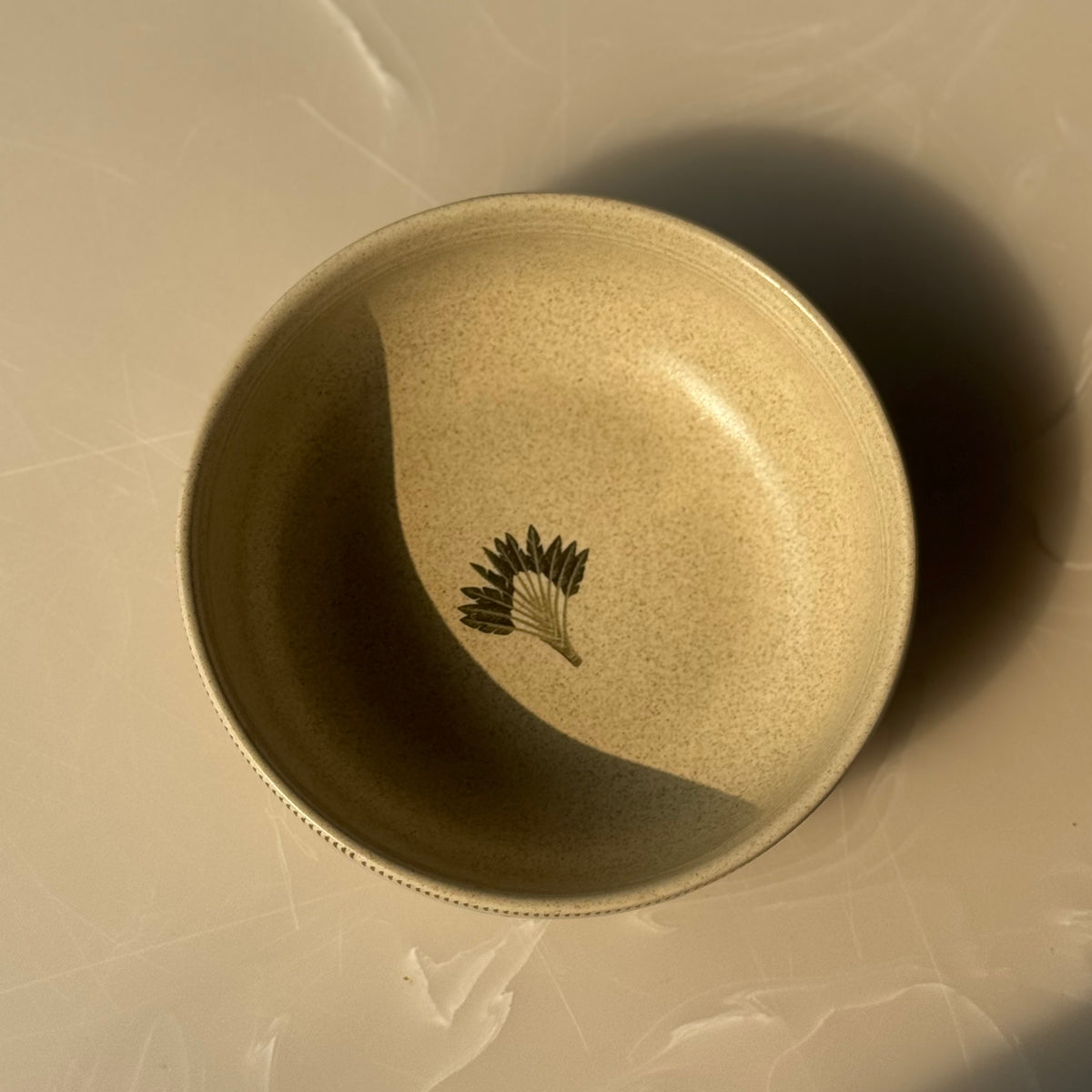 Tropical Speckled Stoneware Serving Bowl