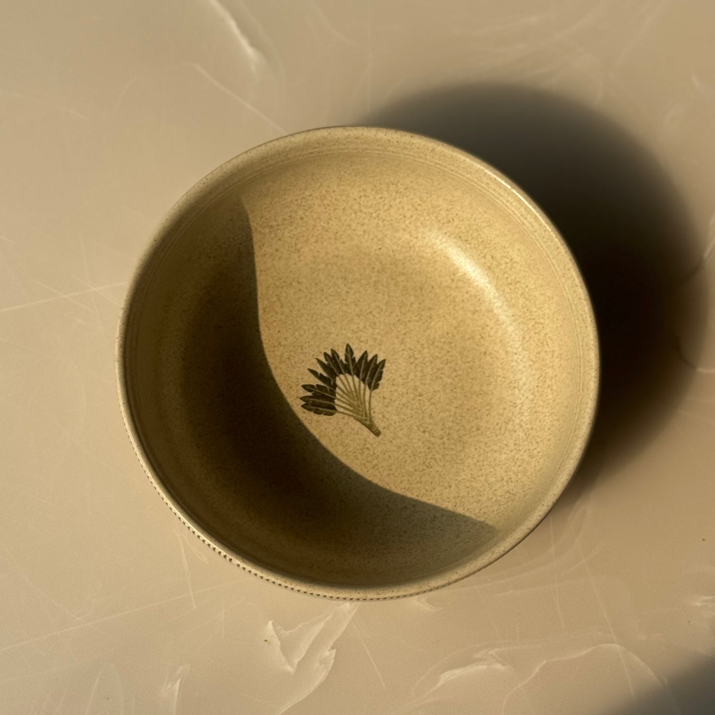 Tropical Speckled Stoneware Serving Bowl