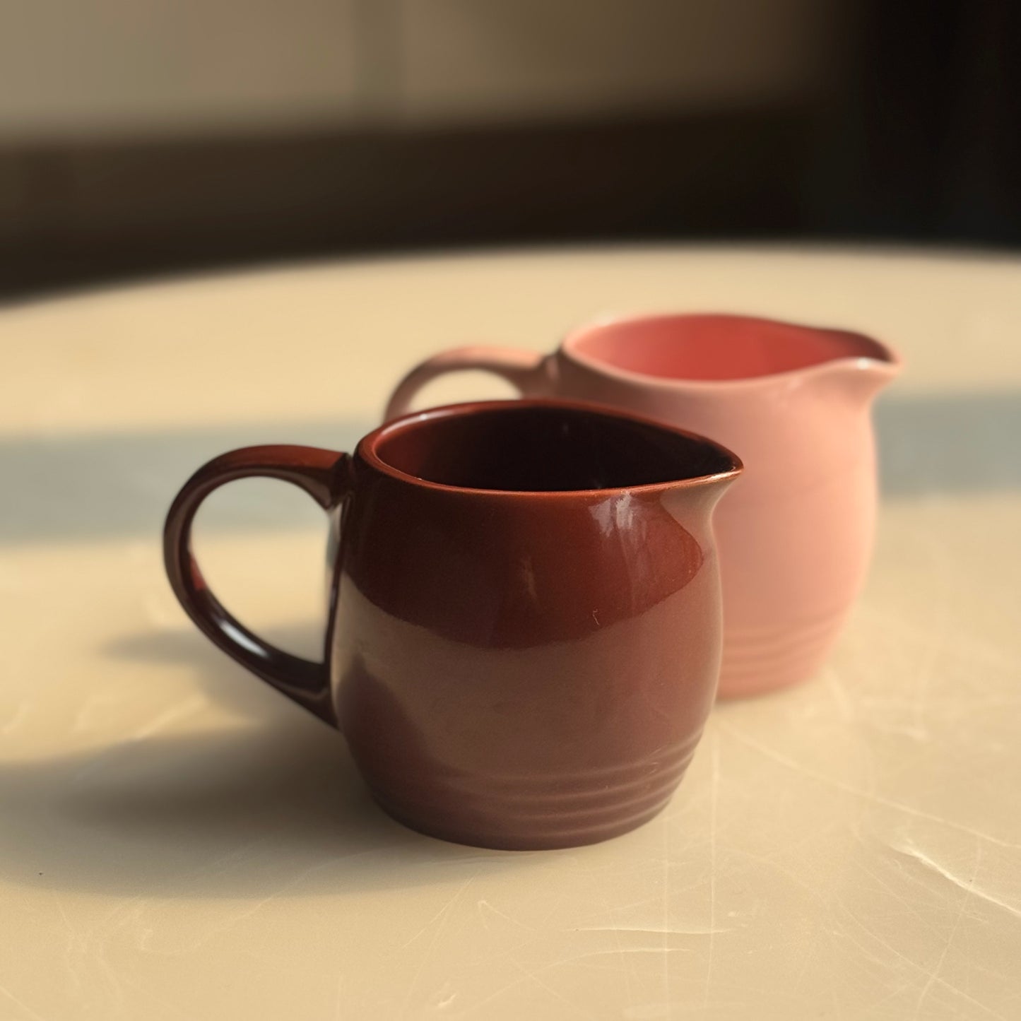 Ribbed Base Ceramic Milk Pot