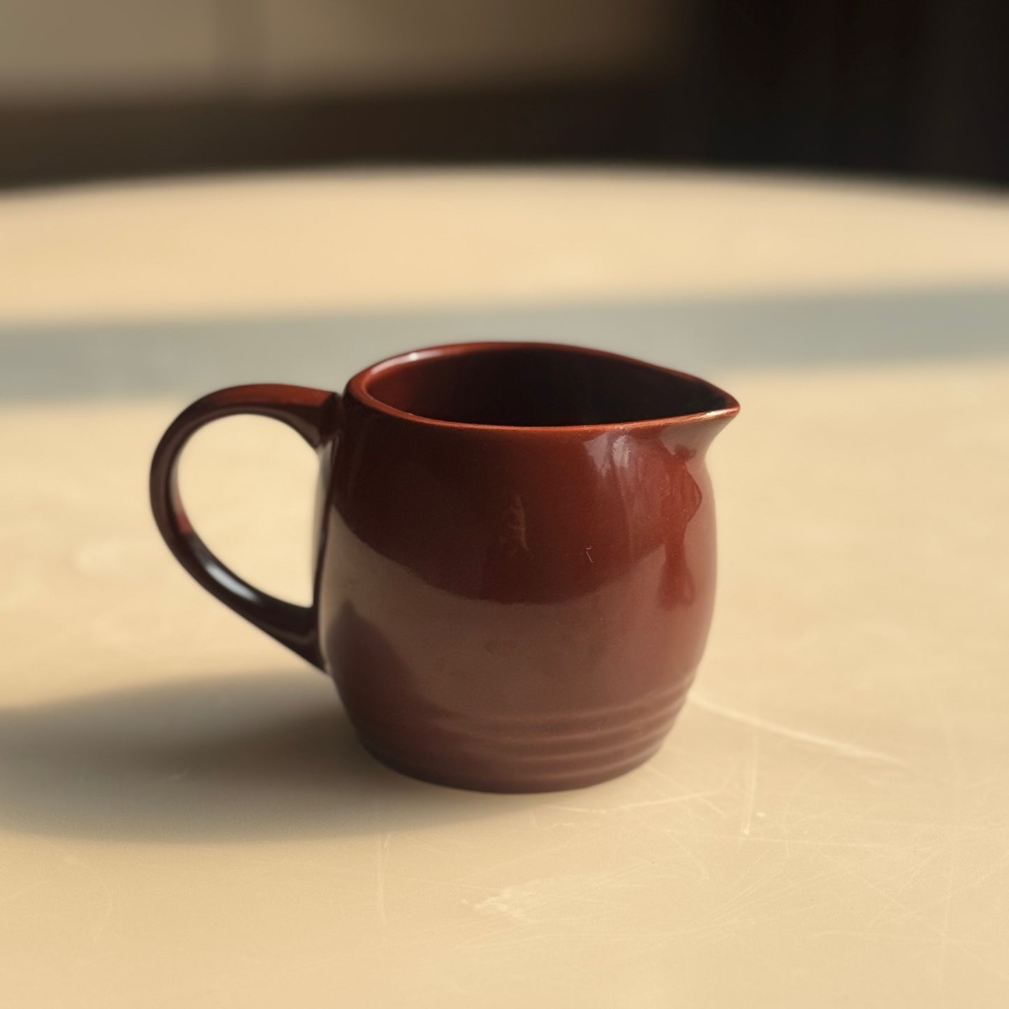Ribbed Base Ceramic Milk Pot