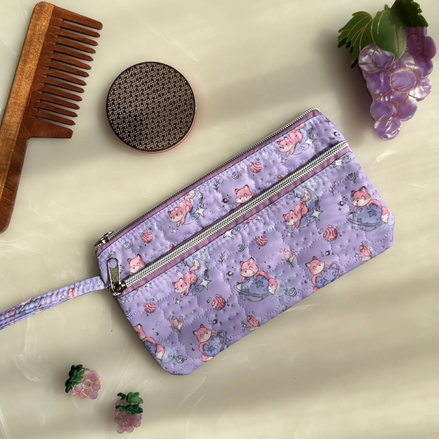 Travel Pouch | Quilted Water Resistant Mini Travel Pouch