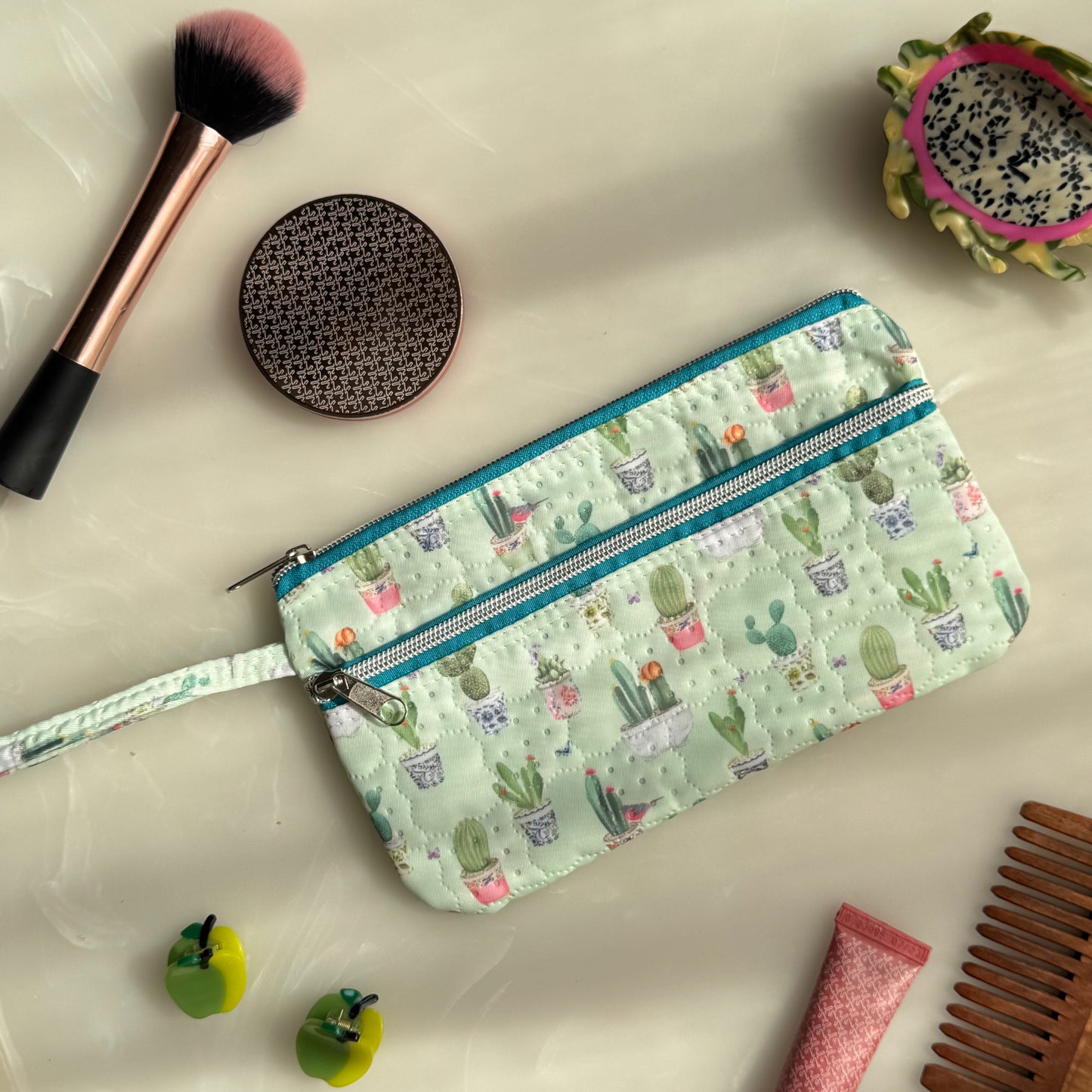 Travel Pouch | Quilted Water Resistant Mini Travel Pouch