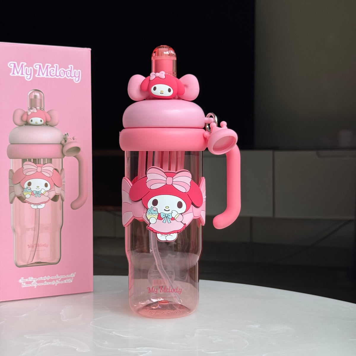 Sanrio Character | 1200ml Water Bottle with Straw & Handle