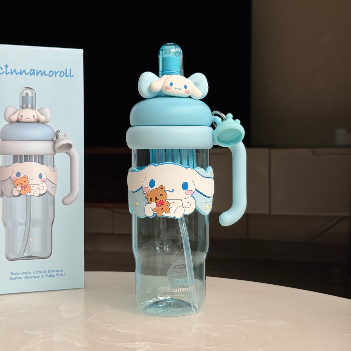 Sanrio Character | 1200ml Water Bottle with Straw & Handle