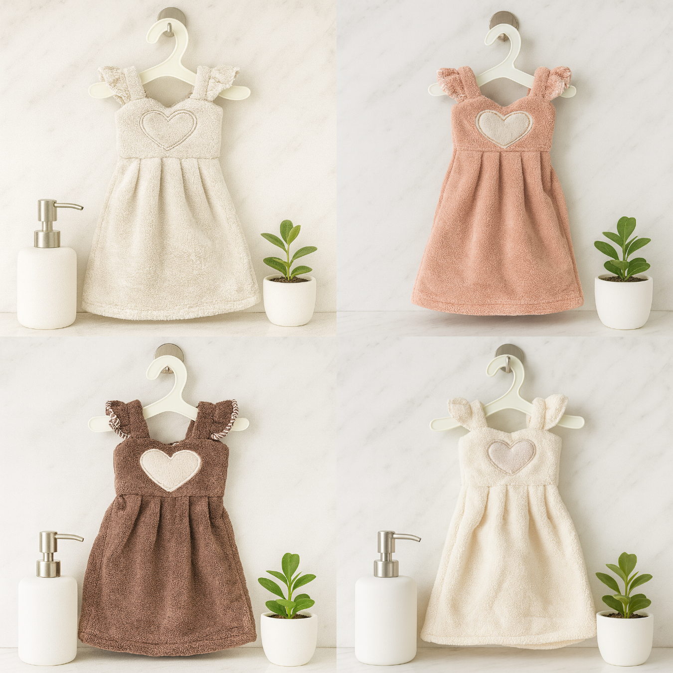 Cute Dress Hand Towels | Soft Terrycloth Hand Towels