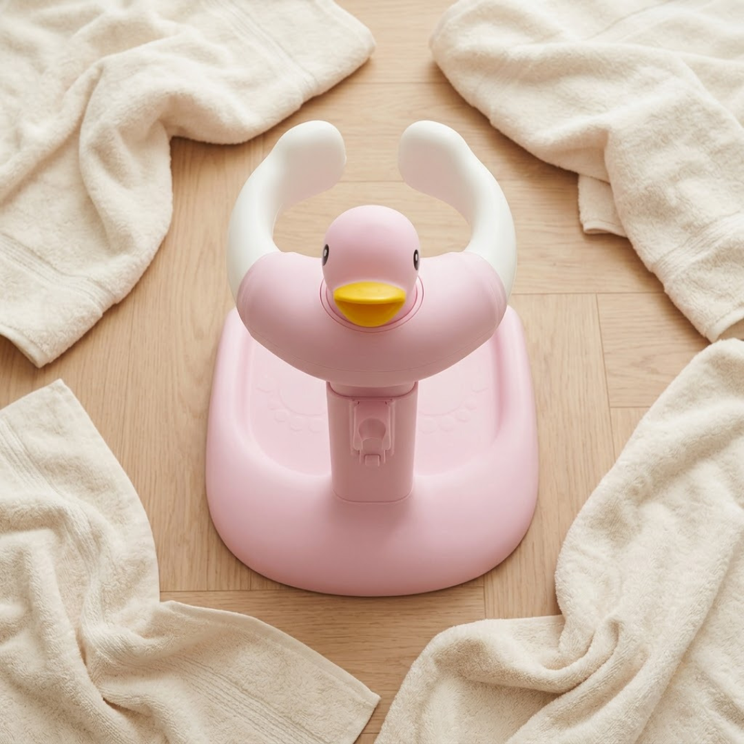 Baby Bath Stand for Kids & Toddlers | Adjustable Height & Width | Frog & Duck