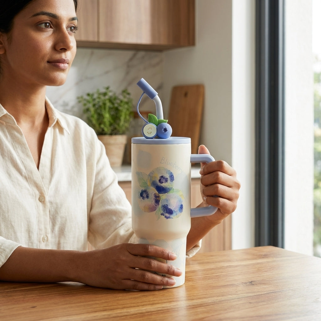 Fruit Charm Sipper– 1200ml Stainless Steel Insulated Tumbler