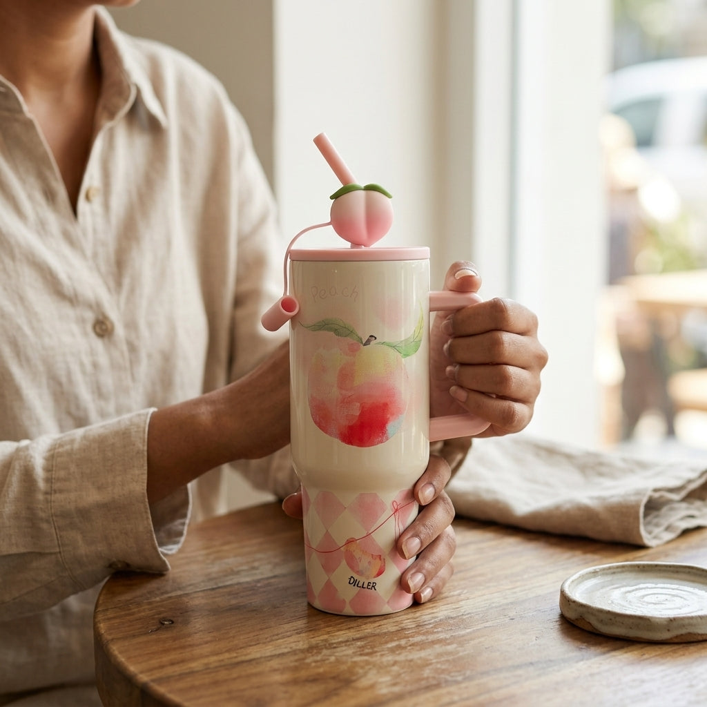 Fruit Charm Sipper– 1200ml Stainless Steel Insulated Tumbler