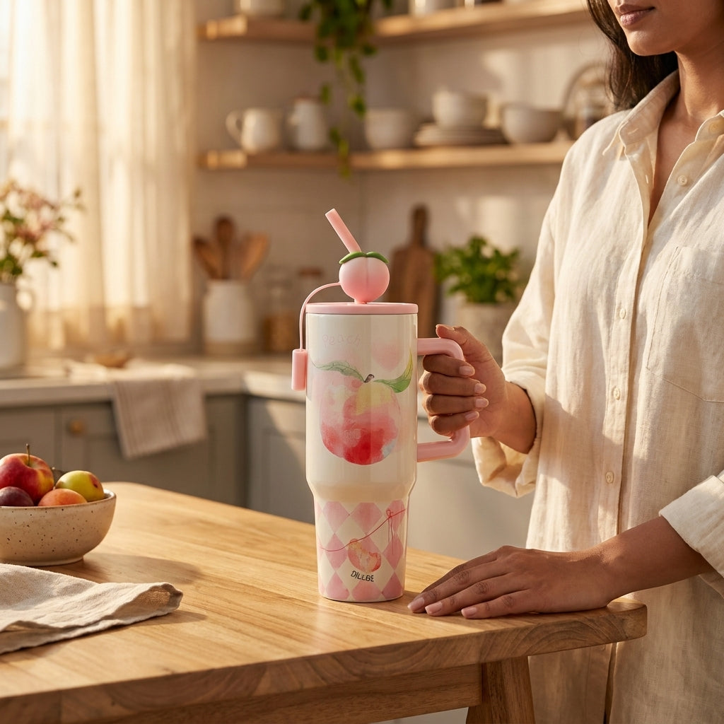 Fruit Charm Sipper– 1200ml Stainless Steel Insulated Tumbler