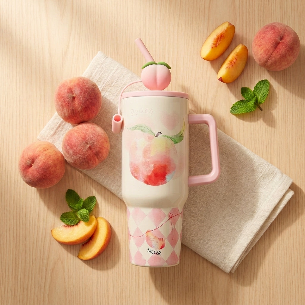 Fruit Charm Sipper– 1200ml Stainless Steel Insulated Tumbler