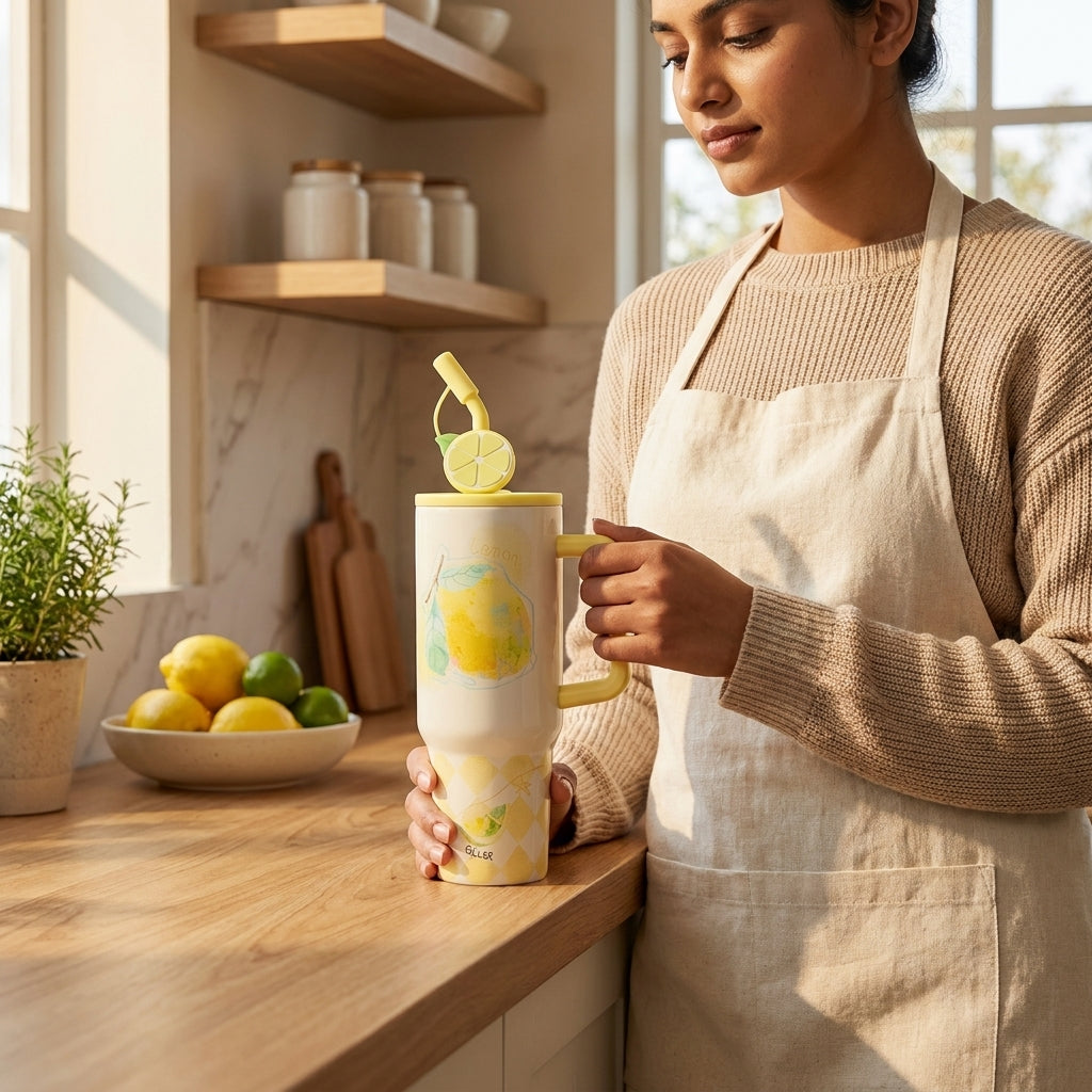 Fruit Charm Sipper– 1200ml Stainless Steel Insulated Tumbler