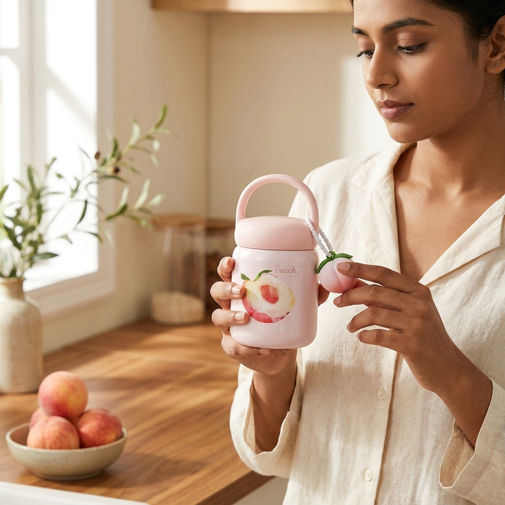 Fruit Charm Insulated 200ml Food Jar | Stores drinks and food
