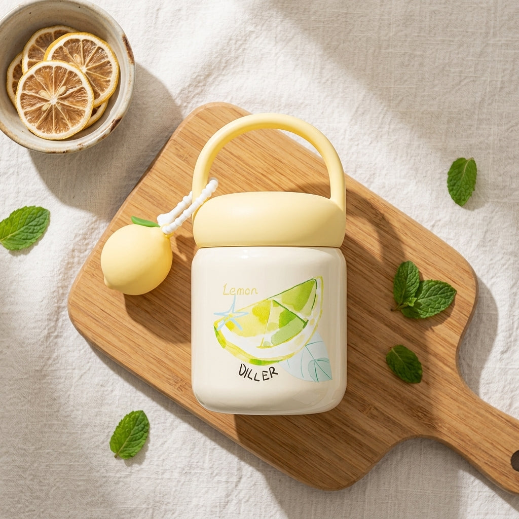 Fruit Charm Insulated 200ml Food Jar | Stores drinks and food