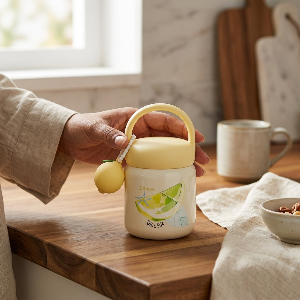 Fruit Charm Insulated 200ml Food Jar | Stores drinks and food