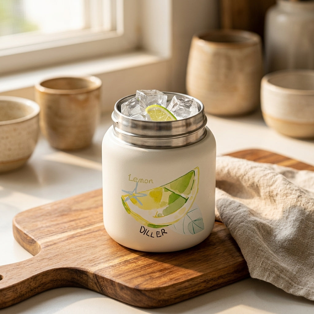 Fruit Charm Insulated 200ml Food Jar | Stores drinks and food