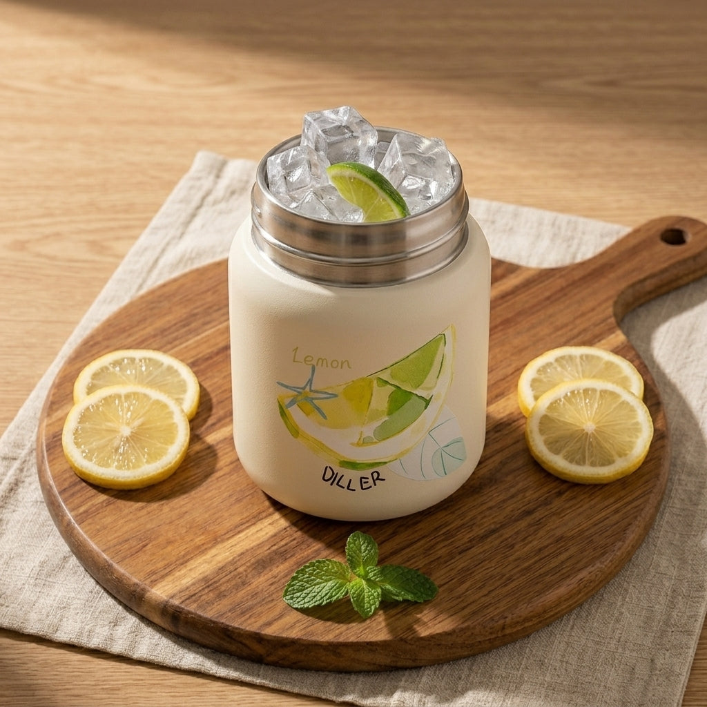 Fruit Charm Insulated 200ml Food Jar | Stores drinks and food