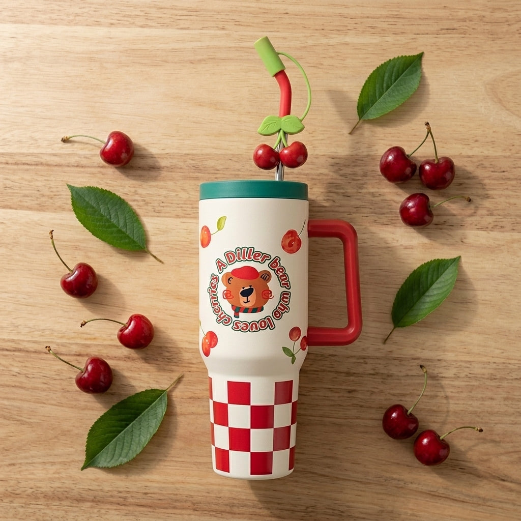 Fruit Charm Sipper– 1200ml Stainless Steel Insulated Tumbler