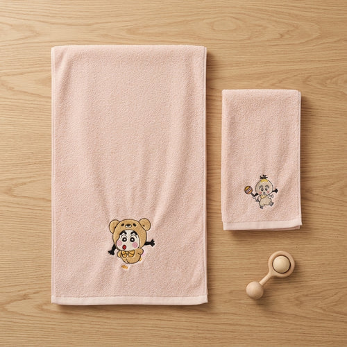 Microfiber Baby & Toddler Shinchan Towels | Set of 2 | Hand towel and Bath Towel | Daily use & Gifting