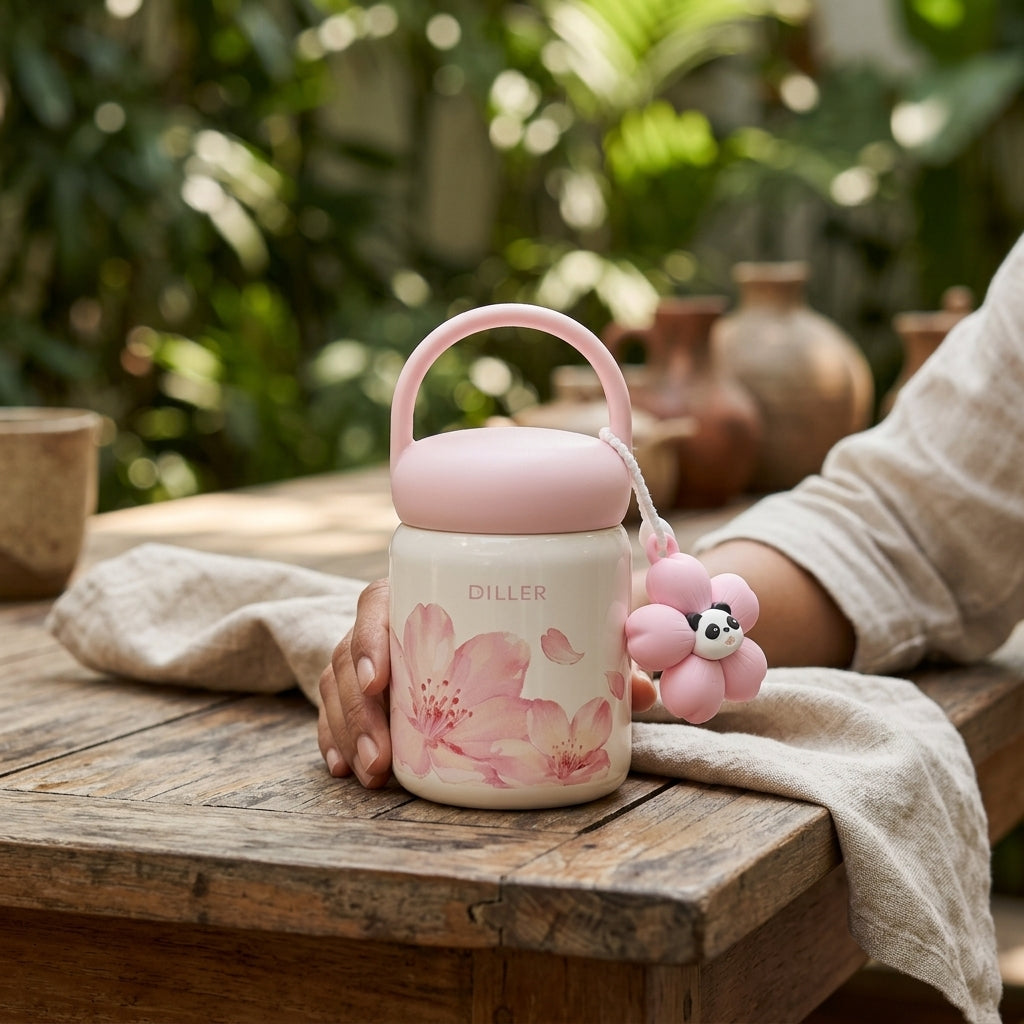 Fruit Charm Insulated 200ml Food Jar | Stores drinks and food