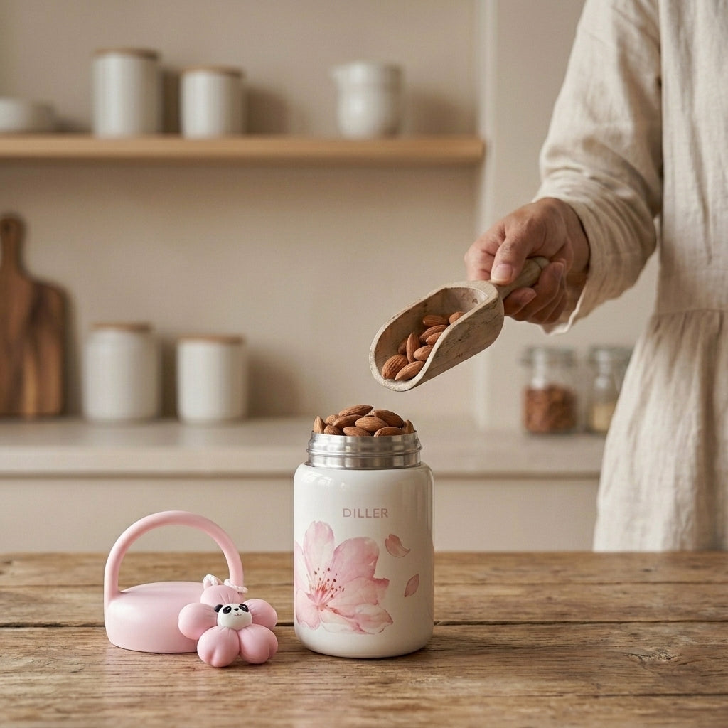 Fruit Charm Insulated 200ml Food Jar | Stores drinks and food
