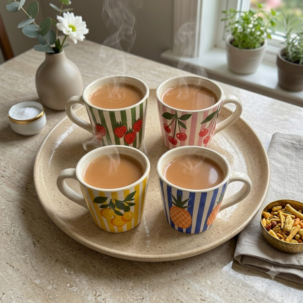 Set of 4 Cups | The Fruitea Cup Collection