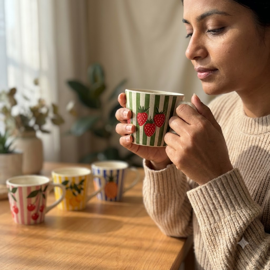 Set of 4 Cups | The Fruitea Cup Collection