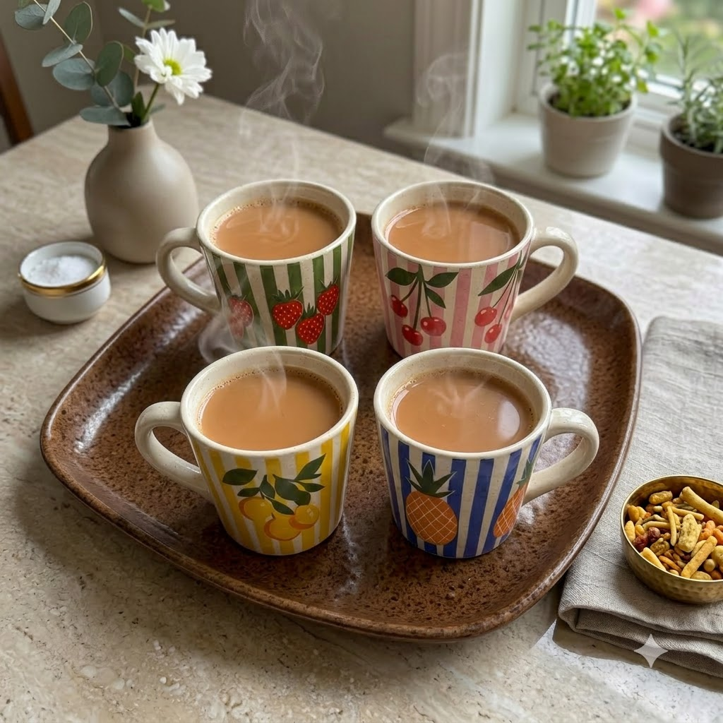 Set of 4 Cups | The Fruitea Cup Collection