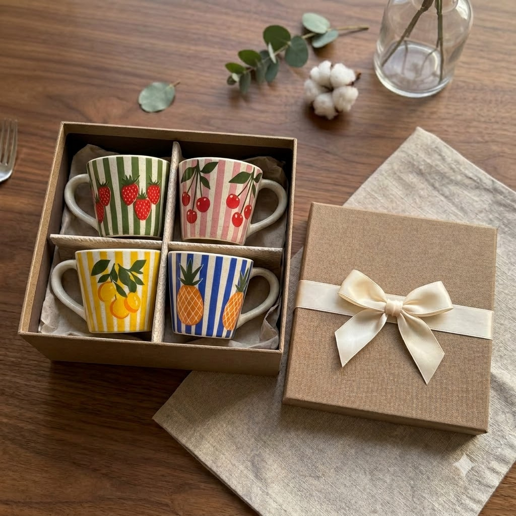 Set of 4 Cups | The Fruitea Cup Collection
